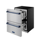 Thor Kitchen RZ24UBLU 24 Inch Undercounter Built-In / Freestanding Drawer Freezer - Stainless Steel/Blue Gordon Ramsay Series