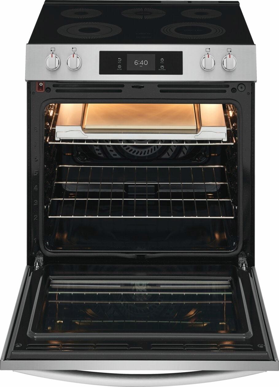 Frigidaire GCFE3070BF 30" Electric Range With Stone-Baked Pizza