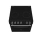 Forno FFSEL601230BLK Forno Leonardo Espresso 30-Inch Black Electric Range, True Convection, Energy Efficient