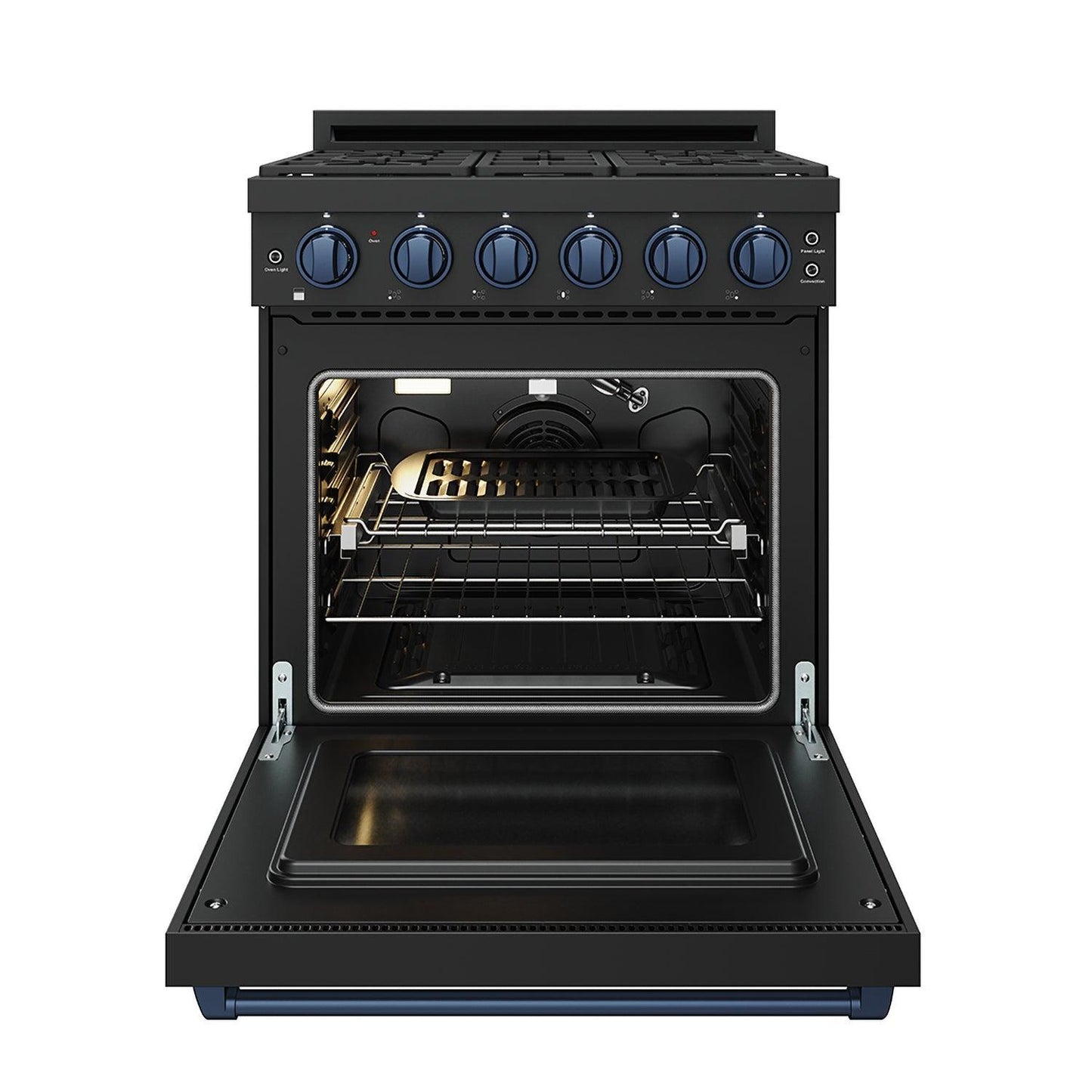 Thor Kitchen RSG30PBBLU 30 Inch Professional Gas With Precision Knob Control In Black/Blue