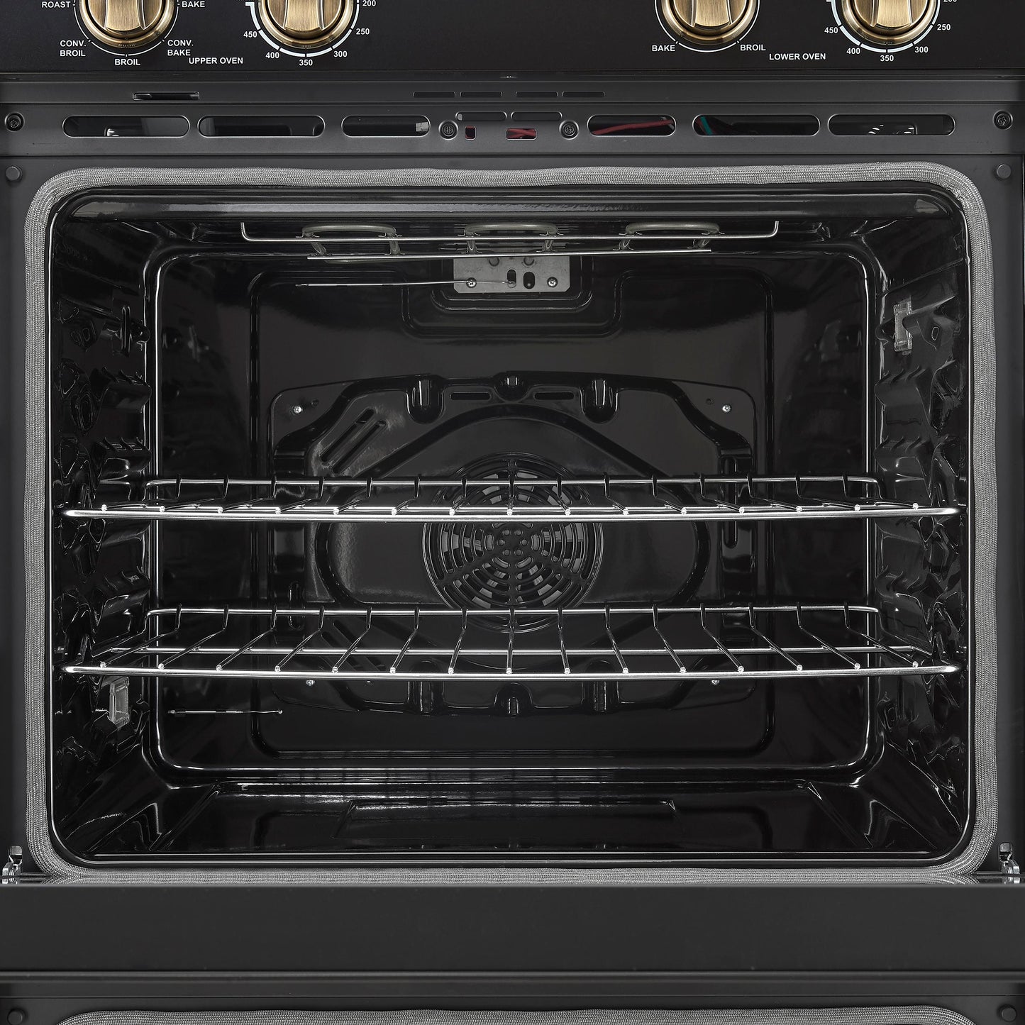 Forno FBOEL132430BLK Forno Vomero 30-Inch Double Wall Oven, Black, 10 Cu.Ft Total Capacity, 7100W Convection, Mechanical Controls, Manuel Steam Clean