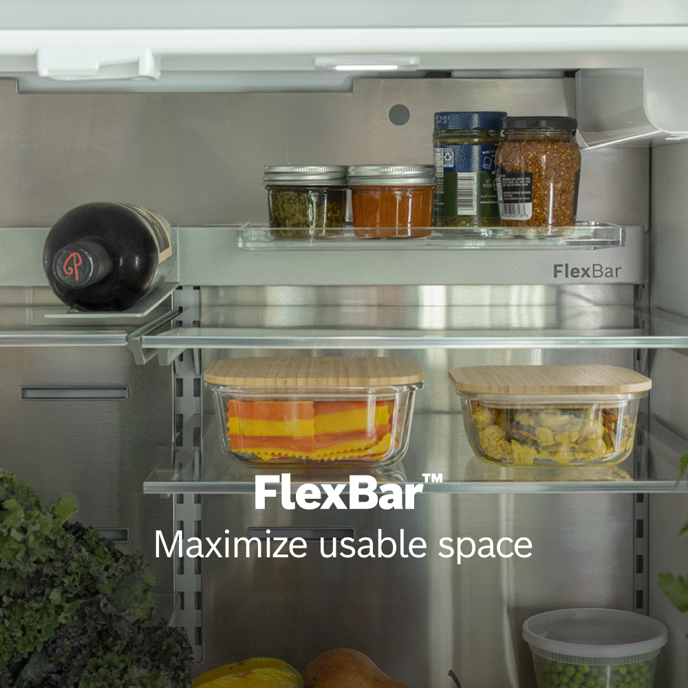 Bosch B36CL84ENG 800 Series, French Door Bottom Mount Refrigerator, Glass Door, 36'', Stainless Steel
