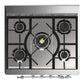 Ilve UM30QNR3BGC Ilve Um30Qnr3Bgc Majestic Iii 30 Inch Dual Fuel Range With 5 Black Brass Burners, Dual Function Burner Up To 25,000 Btu (Natural Gas, Solid Door, Blue Grey, Chrome)