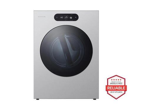 Lg DLEX9900S Lg Signature 9.0 Cu. Ft. Mega Capacity Smart Front Load Electric Dryer With Built-In Intelligence, Turbosteam® And Touch Lcd Control