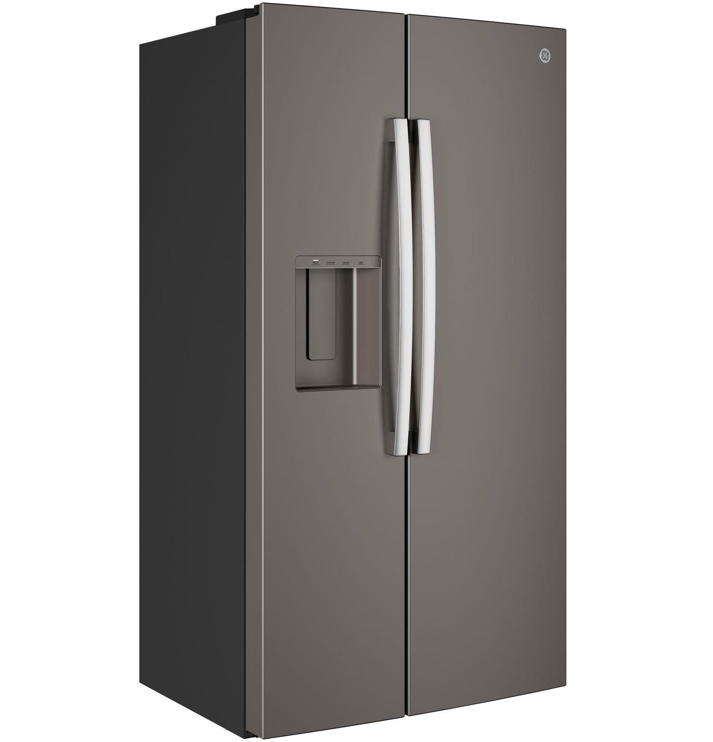 Ge Appliances GZS24NMYES Ge® 23.6 Cu. Ft. Counter-Depth Side-By-Side Refrigerator With Extra Tall Dispenser And In-Door Icemaker