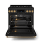 Thor Kitchen RSG36BBRZ 36 Inch Professional Gas Range With Tilt Panel Touch Control In Black/Bronze Gordon Ramsay Series - Rsg36B-Brz