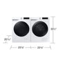 Samsung WW25FG6B34BE Compact Front Load Washer Wi-Fi Connectivity Super Speed Wash 2.5 Cu.Ft.