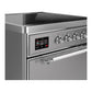 Ilve UMIB30QNR3SSC Ilve Umib30Qnr3Ssc Majestic Iii 30 Inch Induction Range With 4 Elements, 4 Cu. Ft. Oven Capacity (Solid Door, Stainless Steel, Chrome)