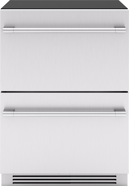 Zephyr PRRFD24C2AS Presrv Refrigerator Freezer Drawers, 24In, Ss