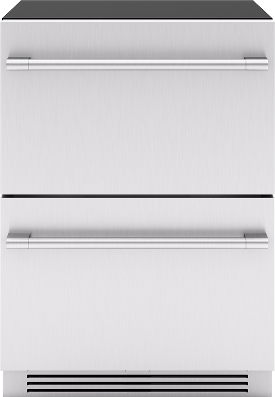 Zephyr PRRFD24C2AS Presrv Refrigerator Freezer Drawers, 24In, Ss