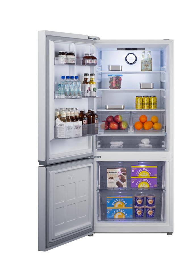 Summit FFBF172WLHD 30" Wide Bottom-Mount Refrigerator-Freezer, Counter Depth
