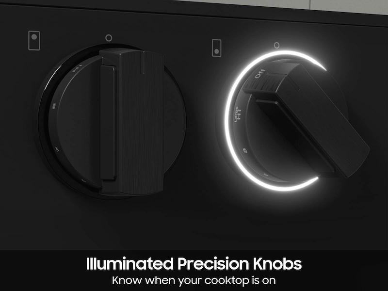 Samsung NSG6DB870012 Bespoke 6.0 Cu. Ft. Smart Slide-In Gas Range With Smart Oven Camera & Illuminated Precision Knobs In White Glass