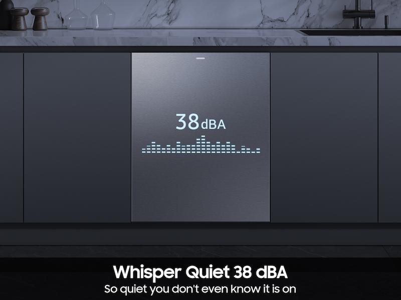 Samsung DW90F89P0USR 38 Dba Bespoke Auto Open Door Dishwasher With 3Rd Rack Washing System In Fingerprint Resistant Stainless Steel