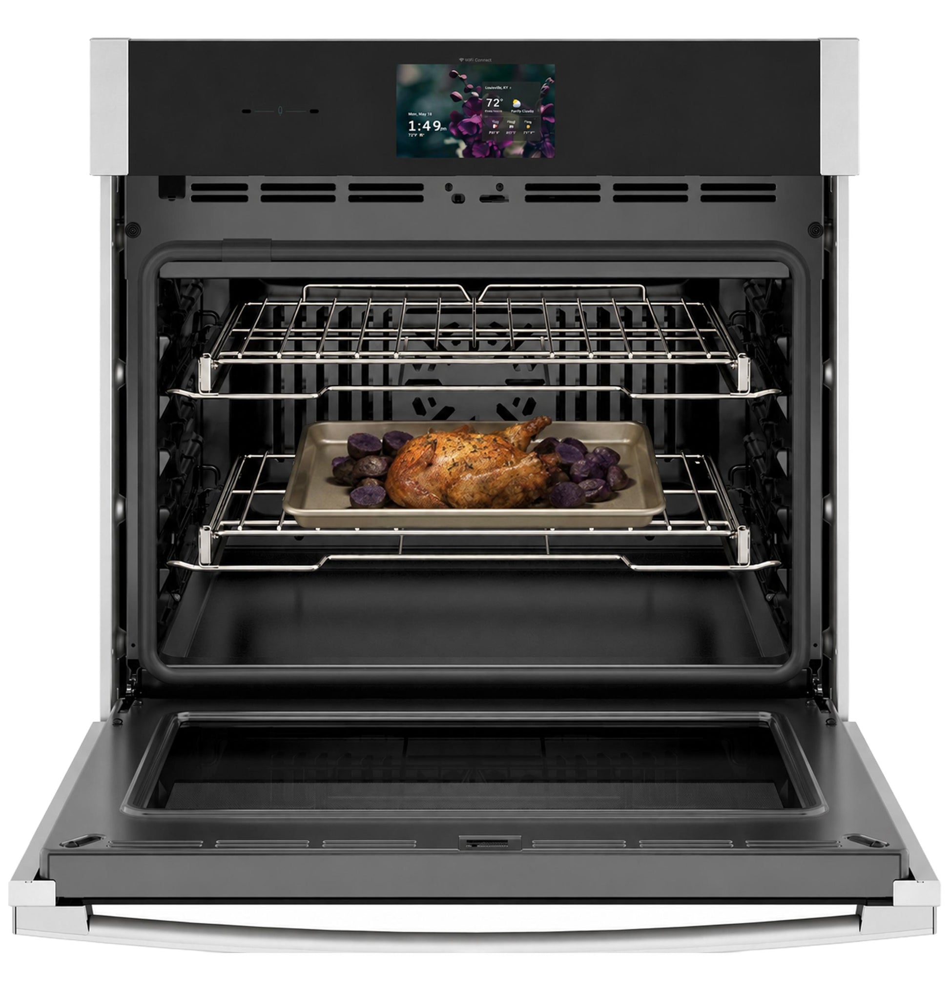 Ge Appliances PTS9000SZSS Ge Profile™ 30" Smart Built-In Convection Single Wall Oven With In-Oven Camera And No Preheat Air Fry
