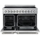 Forno FFSEL601148 Forno Paolo 48 Inch Freestanding Electric Range, Stainless Steel, 6.7 Cu.Ft, True Convection Oven, Energy Efficient