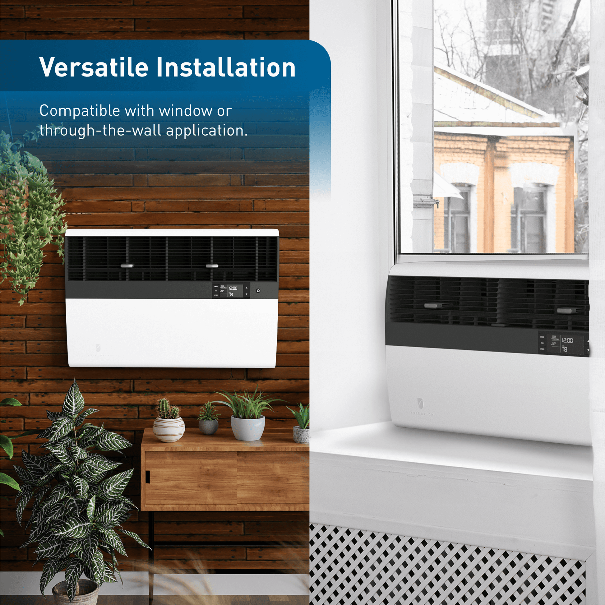 Friedrich KEVS16B33A Friedrich K Hl Inverter 16,000 Btu 230V Smart Window/Wall Air Conditioner With Electric Heat