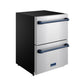 Thor Kitchen RF24UBLU 24 Inch Undercounter Built-In Or Freestanding Drawer Refrigerator - Stainless Steel/Blue Gordon Ramsay Series