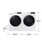 Samsung DV25FG60BVBE Compact Electric Dryer Wi-Fi Connectivity Sensor Dry 4.0 Cu.Ft.