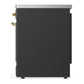 Ilve UMIB30NR3MGG Ilve Umib30Nr3Mgg Majestic Iii 30 Inch Induction Range With 4 Elements, 4 Cu. Ft. Oven Capacity (Triple Glass Door, Graphite Matte, Brass)