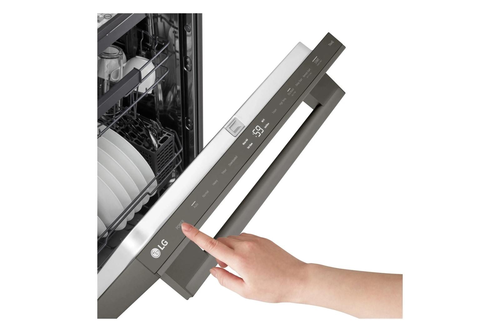 Lg LDNTM545D Smart Flushfit™ Top Control Dishwasher With 1-Hour Wash & Dry, Quadwash® Pro, And Dynamic Heat Dry™ W/Autovent Dry™