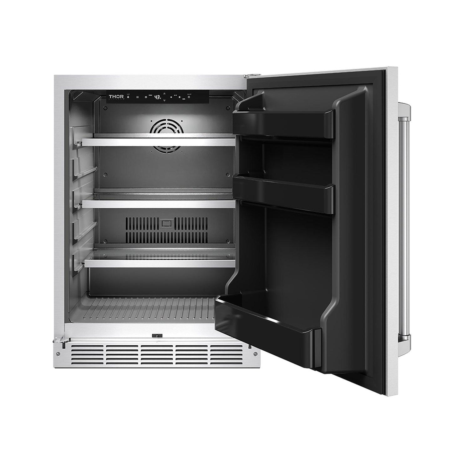 Thor Kitchen RBC24SSD Gordon Ramsay Collection 24 Inch Outdoor Undercounter Beverage Cooler In Stainless Steel
