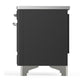 Ilve UMDIB40NR3MGC Ilve Umdib40Nr3Mgc Majestic Iii 40 Inch Induction Range With 6 Elements, 3.82 Cu. Ft. Total Oven Capacity (Triple Glass Door, Graphite Matte, Chrome)