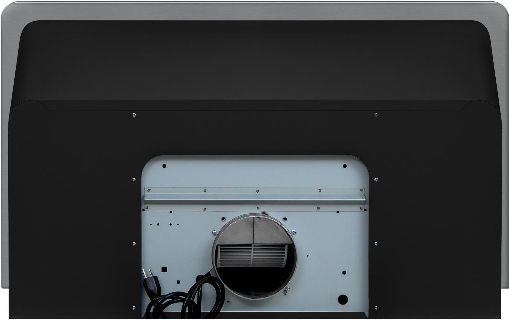 Ilve UAM90BK Majestic 36 Inch Glossy Black Wall Mount Range Hood