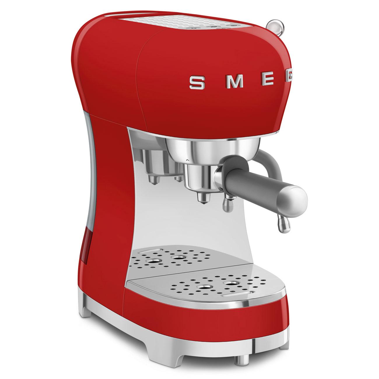 Smeg ECF02RDUS Espresso Coffee Machine Red Ecf02Rdus