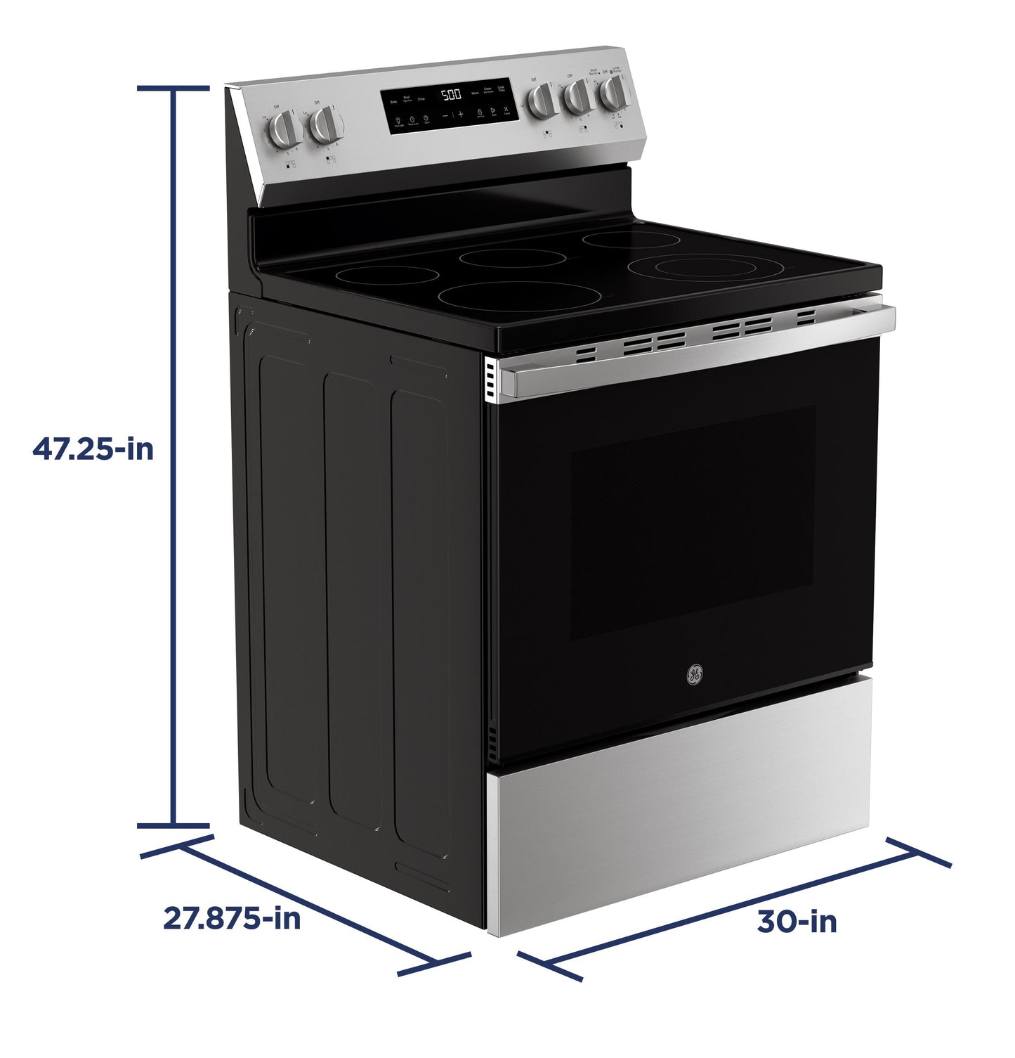 Ge Appliances GRF500PVSS Ge® 30" Free-Standing Electric Range