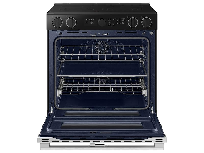 Samsung NSE6DG8550SR Bespoke Smart Slide-In Electric Range 6.3 Cu. Ft. With Flex Duo™ & Illuminated Precision Knobs In Stainless Steel