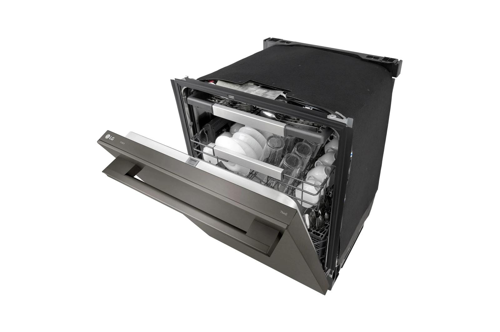 Lg LDNTH753D Smart Flushfit™ Top Control Dishwasher With 1-Hour Wash & Dry, Quadwash® Pro, Truesteam® And Dynamic Heat Dry™ W/Autovent Dry™