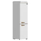 Forno FFFFD174522WHT Forno Storico 22-Inch Retro Bottom Freezer Fridge In White, 9 Cu.Ft, Copper-Tone Handle