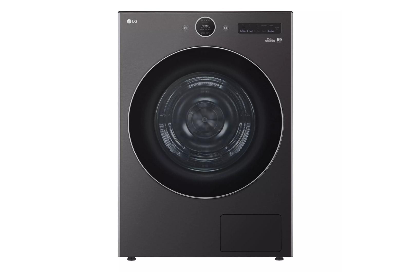 Lg DLHC5502B 7.8 Cu. Ft. Mega Capacity Smart Front Load Dryer With Dual Inverter Heatpump™ Technology And Inverter Direct Drive Motor System