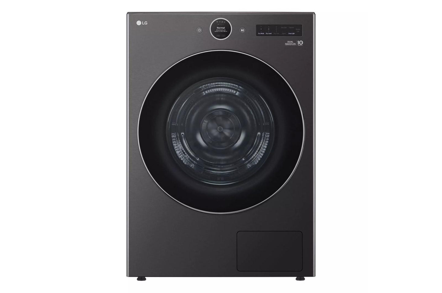 Lg DLHC5502B 7.8 Cu. Ft. Mega Capacity Smart Front Load Dryer With Dual Inverter Heatpump&#8482; Technology And Inverter Direct Drive Motor System