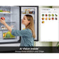 Samsung RF90F29AECR Bespoke 29 Cu. Ft. 4-Door French Door Refrigerator With Ai Family Hub™+ & Ai Vision Inside™ In Charcoal Glass And Stainless Steel