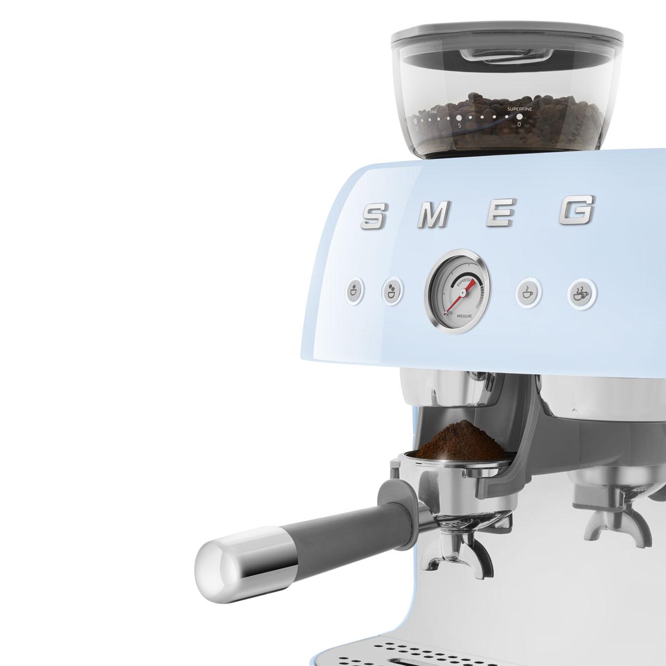 Smeg EGF03PBUS Espresso Coffee Machine Pastel Blue Egf03Pbus
