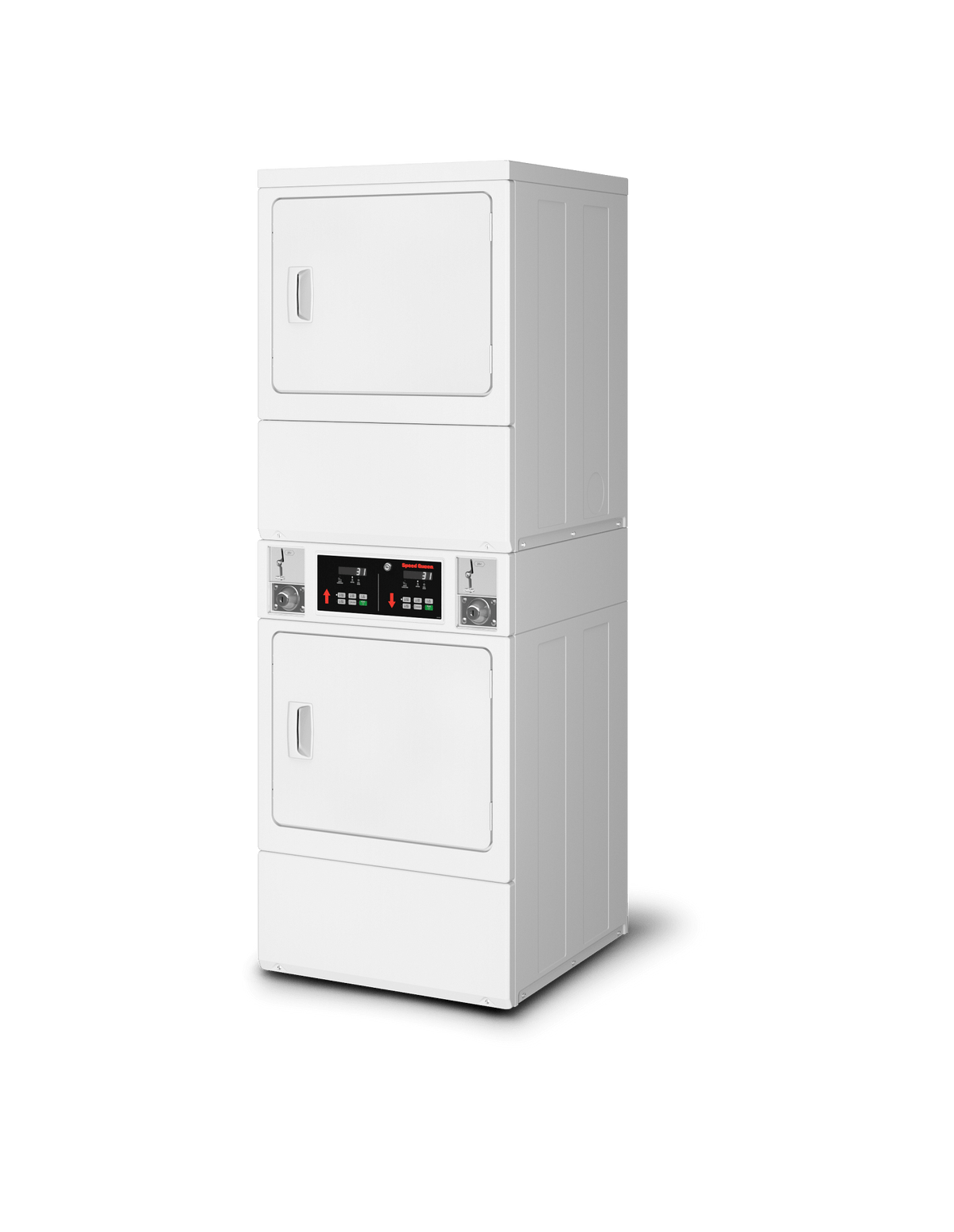 Speed Queen SSENCAGS176TW01 Commercial Coin Drop Electric Stack Dryer Dryer