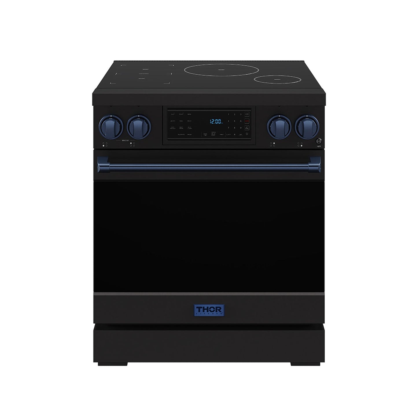 Thor Kitchen RSI30BBLU 30 Inch Professional Induction Range With Tilt Panel Touch Control In Black And Blue Gordon Ramsay Series