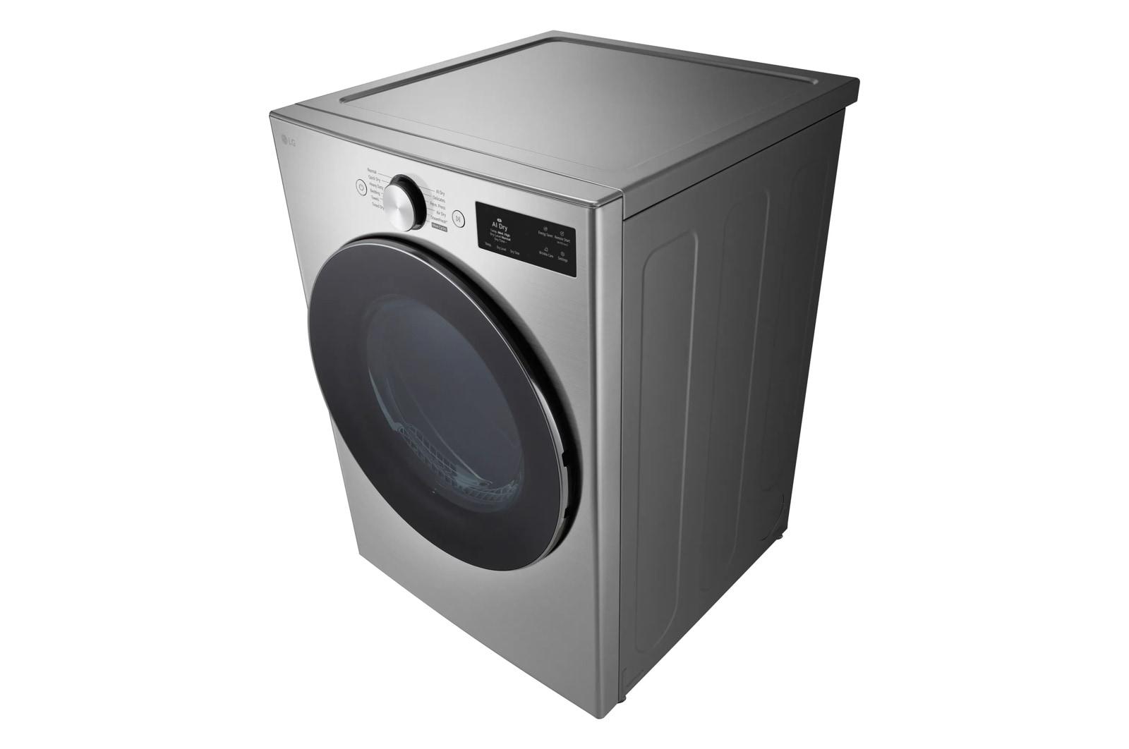 Lg DLGX5801V 7.4 Cu. Ft. Ultra Large Capacity Smart Front Load Dryer With Turbosteam®, Built-In Intelligence And Hybrid Electronic Controls With Lcd Display