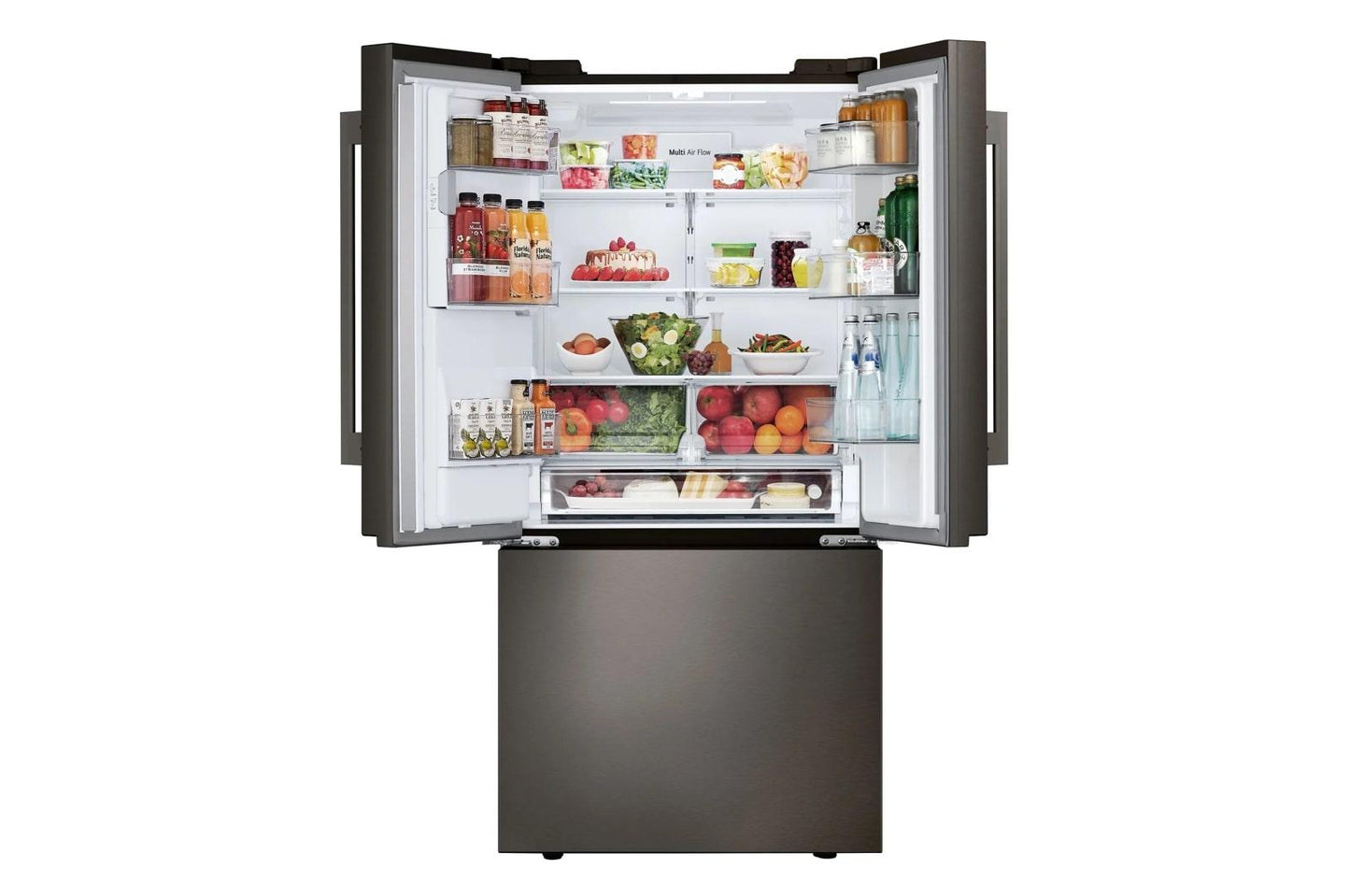 Lg LF25H6330D 25 Cu.Ft. 3-Door French Door Refrigerator With New Hybrid Handle Design And External Ice And Water Dispenser
