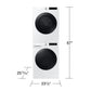 Samsung WW25FG6B34BE Compact Front Load Washer Wi-Fi Connectivity Super Speed Wash 2.5 Cu.Ft.
