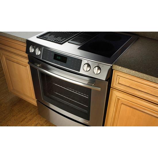 Jennair JES9860CAB Slide-In Modular Electric Downdraft Range With Convection, 30"