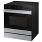 Samsung NSE6DG8700SR Bespoke 6.3 Cu. Ft. Smart Slide-In Electric Range With Smart Oven Camera & Illuminated Precision Knobs In Stainless Steel