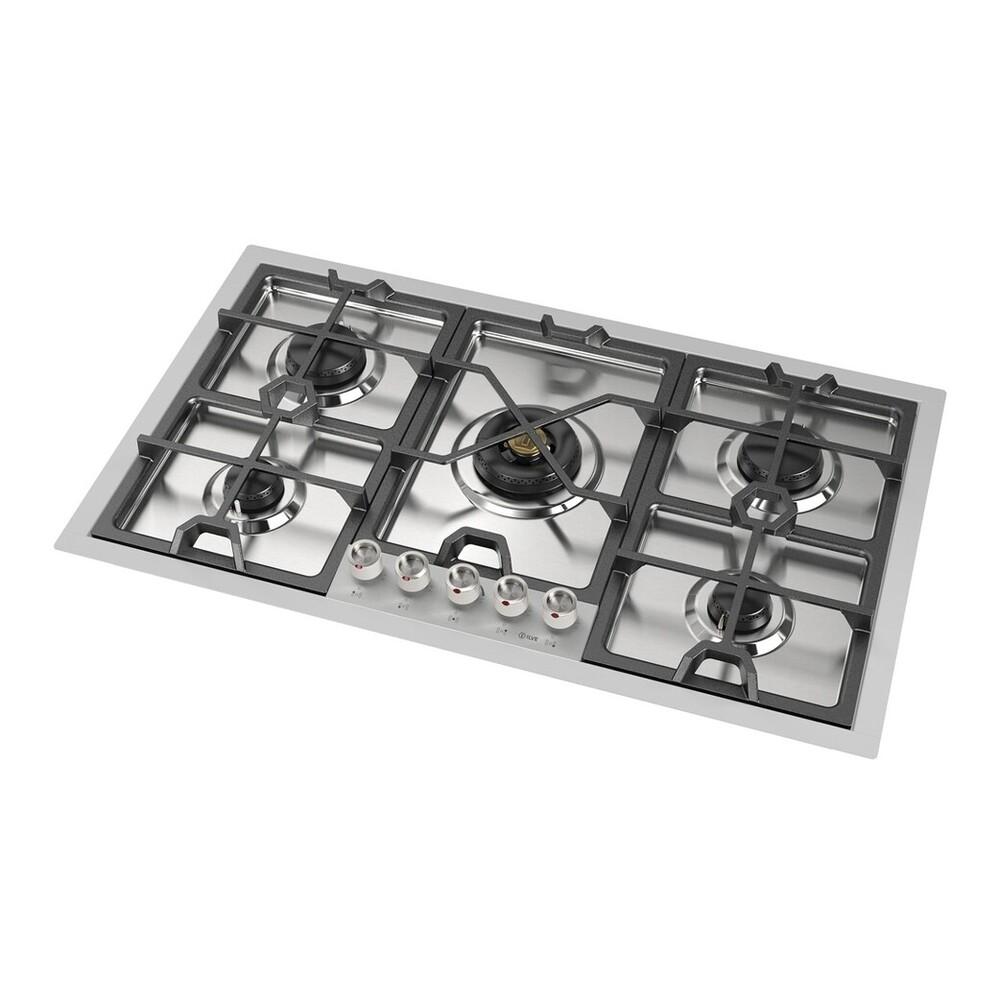 Ilve UHCPMT95SSLP Ilve Uhcpmt95Sslp Panoramagic 36 Inch Built-In Gas Cooktop With 5 Burners, In Stainless Steel (Liquid Propane, 5 Sealed Burners)