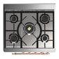 Ilve UM30QNR3WHPLP Ilve Um30Qnr3Whplp Majestic Iii 30 Inch Dual Fuel Range With 5 Black Brass Burners, Dual Function Burner Up To 25,000 Btu (Liquid Propane, Solid Door, White, Copper)