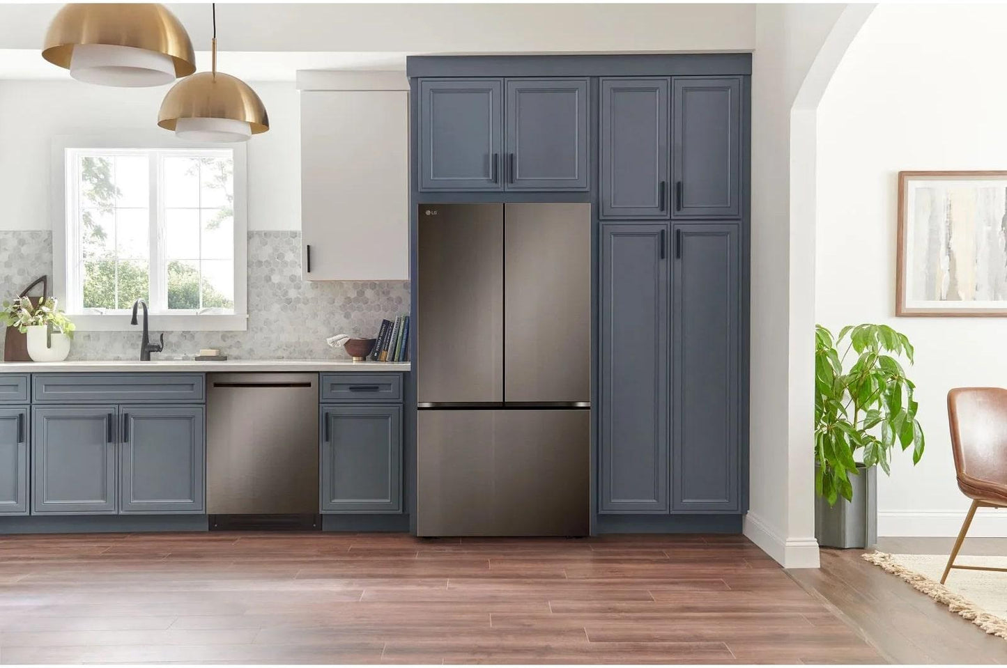 Lg LDNPH753D Smart Flushfit™ Top Control Dishwasher With 1-Hour Wash & Dry, Quadwash® Pro, Truesteam® And Dynamic Heat Dry™ W/Autovent Dry™