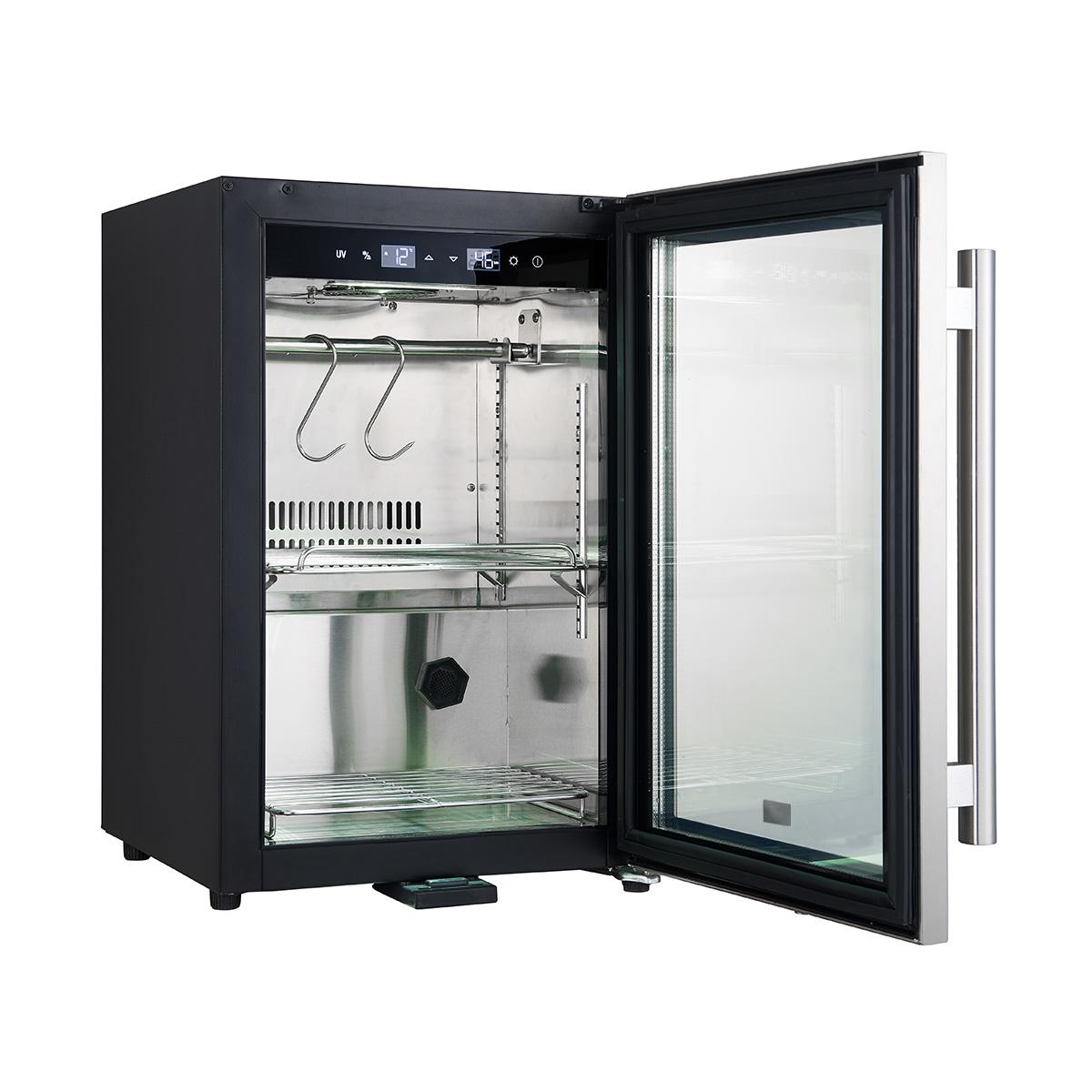 Forno FFSDA686417 Forno Asciutto 17-Inch Dry Aging Cabinet, Stainless Steel 304, 1.84 Cu.Ft, Led Lighting, Adjustable Shelves