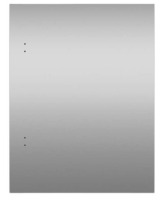 Fisher & Paykel RD2435R Solid Stainless Right-Hinge Door Panel For Integrated Undercounter Wine & Beverage, 60Cm