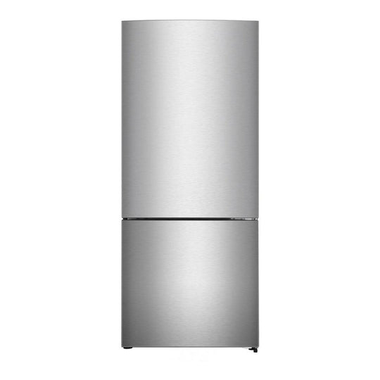 Verona VEFBF2814RSL Verona Vefbf2814Rsl 28 Inch Bottom Freezer Refrigerator With 14.8 Cu. Ft. Total Capacity, Recessed Handle, Reversible Doors, Ice Maker, Energy Star