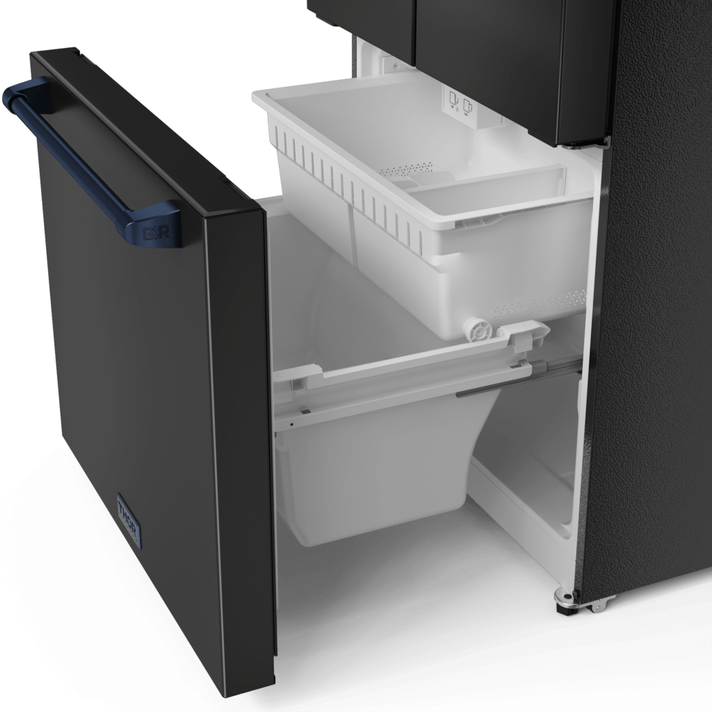 Thor Kitchen RF3017FFD00BLU 30 Inch 17.7 Cu Ft French Door Counter Depth Refrigerator With Ice Maker In Black/Navy Blue Gordon Ramsay Series - Rf3017Ffd00-Blu